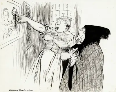 Gamla Lena från Knifvatorp av Albert Engström