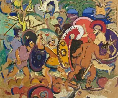 Episode de la Guerre de Troie av Albert Gleizes