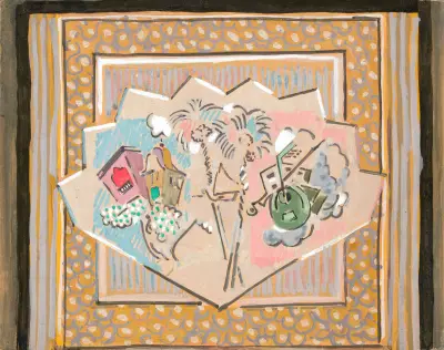 Étude pour le rideau de scène de Jane Daimé av Albert Gleizes