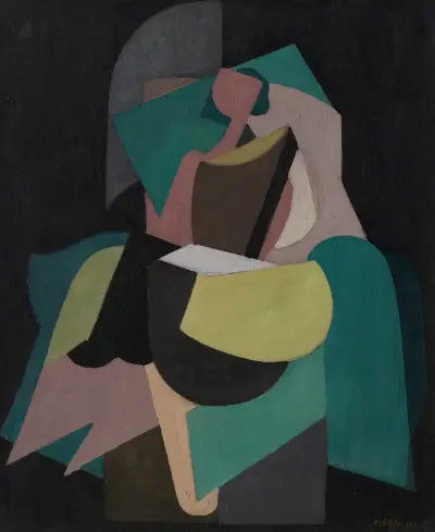 Femme assise av Albert Gleizes