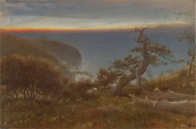 Clovelly av Albert Goodwin