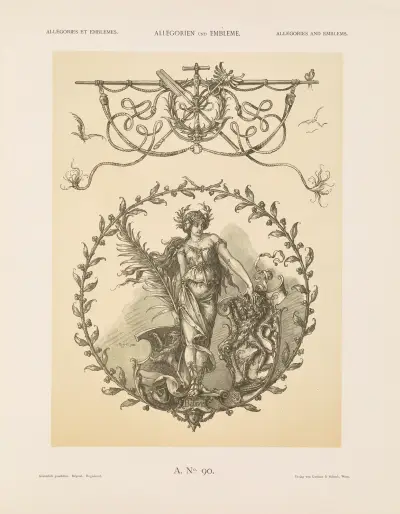 Allegorien und Embleme Vol. II Pl.100 av Albert Ilg
