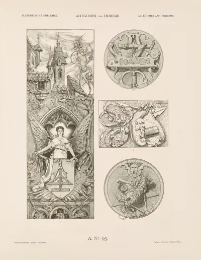 Allegorien und Embleme Vol. II Pl.103 av Albert Ilg