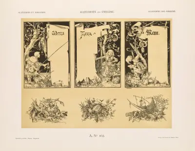 Allegorien und Embleme Vol. II Pl.112 av Albert Ilg
