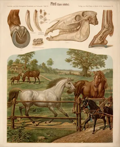 Horse (Equus caballus) – nr 1 av Albert Kull