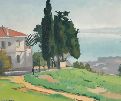 Le Sentier, Laperlier À Alger av Albert Marquet