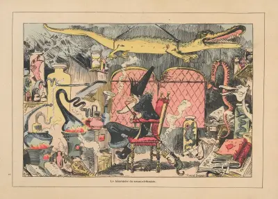 Le laboratoire du savant alchimiste av Albert Robida