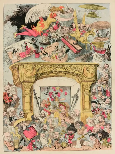 Supplément pour La Caricature, n° 261, 27 décembre 1884 av Albert Robida