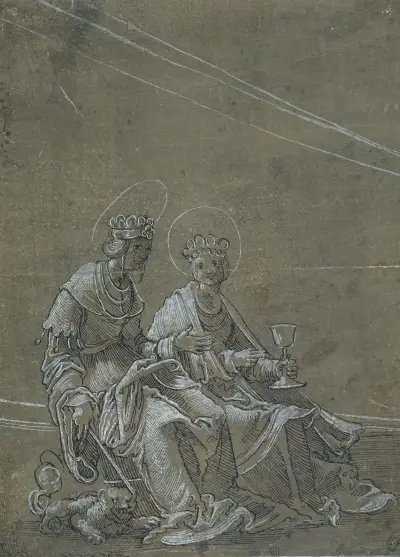 Die Heilige Margarete und die Heilige Barbara, Albrecht Altdorfer
