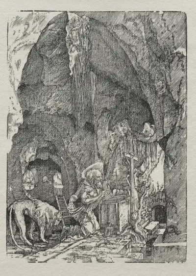 St. Jerome in the Cave, 1513 – Nr. 1, Albrecht Altdorfer