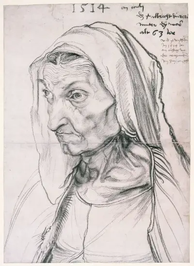 Barbara Dürer, the artist’s mother av Albrecht Dürer