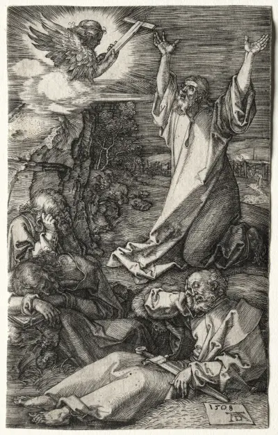 Christ on the Mount of Olives, 1508 av Albrecht Dürer