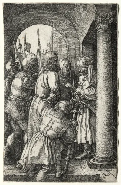 Christ Taken before Pilate av Albrecht Dürer