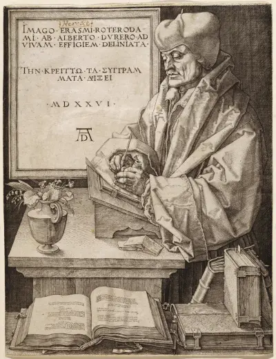 Erasmus of Rotterdam av Albrecht Dürer
