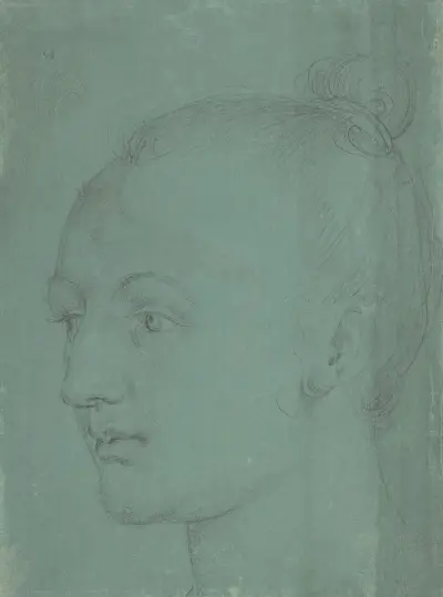Głowa młodej kobiety, Albrecht Dürer