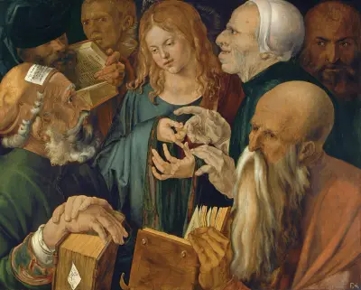 Jesus unter den Gelehrten von Albrecht Dürer