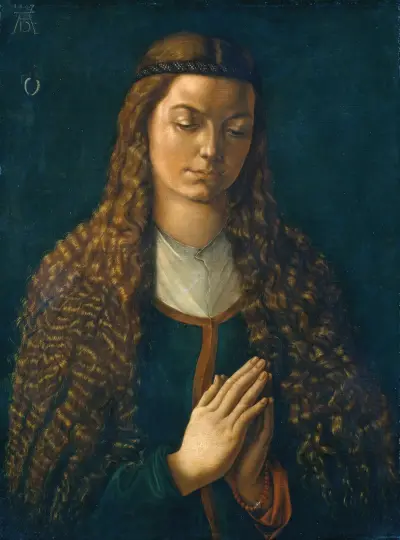 Portrait of a Young Woman with Her Hair Down av Albrecht Dürer