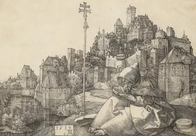 Święty Antoni czytający, Albrecht Dürer