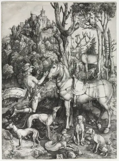 Saint Eustace av Albrecht Dürer