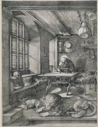 Saint Jerome in his Study av Albrecht Dürer