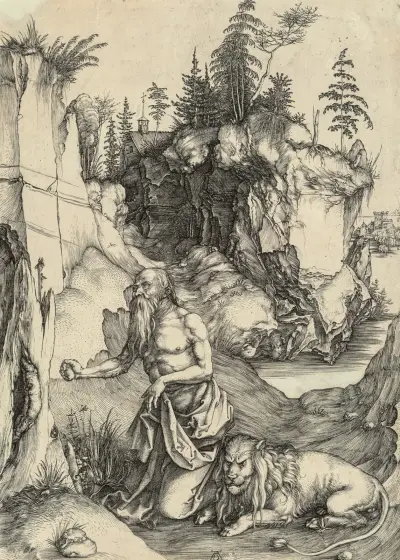 Der heilige Hieronymus in Buße, 1496 von Albrecht Dürer