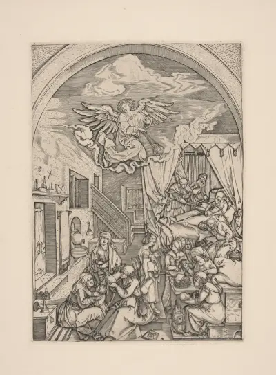 The Birth of the Virgin av Albrecht Dürer