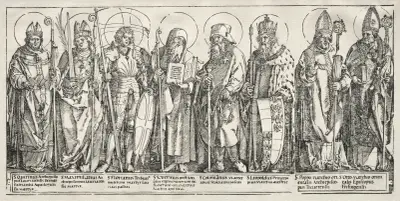 The Eight Saints of Austria av Albrecht Dürer
