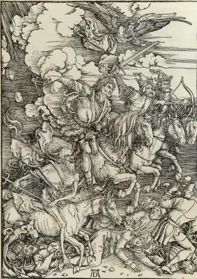 Die vier apokalyptischen Reiter von Albrecht Dürer