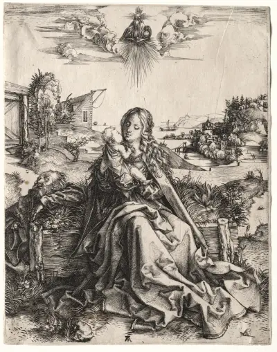 The Holy Family with the Butterfly av Albrecht Dürer