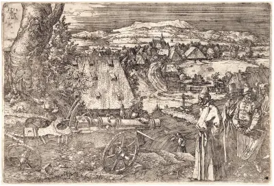 Landschaft mit Kanone von Albrecht Dürer