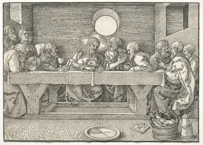 Das Abendmahl, 1523 von Albrecht Dürer