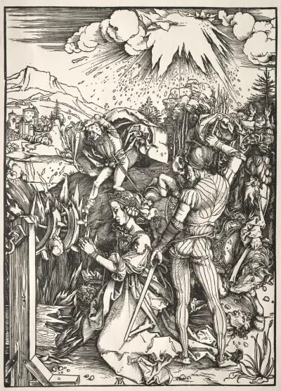 The Martyrdom of St. Catherine av Albrecht Dürer