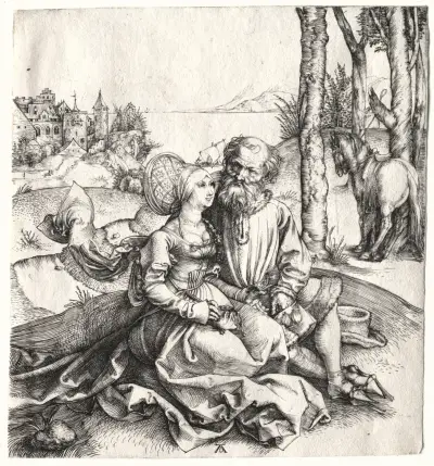 The Offer of Love (or The Ill-Assorted Couple) av Albrecht Dürer