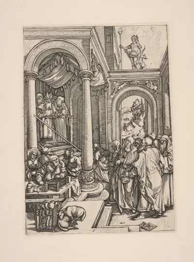 The Presentation of the Virgin in the Temple av Albrecht Dürer