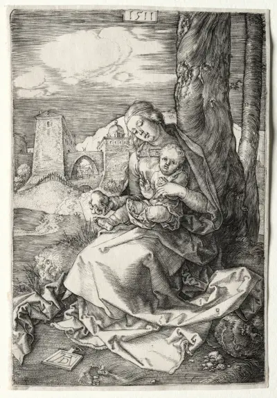 The Virgin and Child with the Pear av Albrecht Dürer
