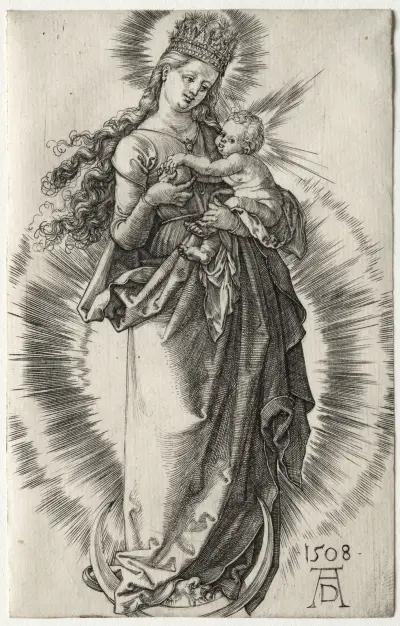 Die Jungfrau mit dem Sternenkranz von Albrecht Dürer