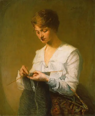 Robienie na drutach dla żołnierzy, Julian Alden Weir
