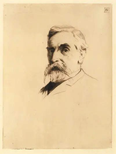 Portret Roberta Weira, Julian Alden Weir