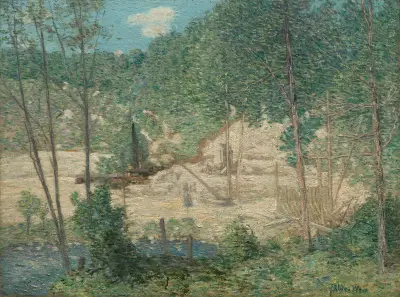The Building of the Dam av Julian Alden Weir
