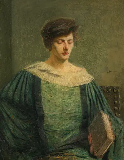 Czytająca kobieta, Julian Alden Weir