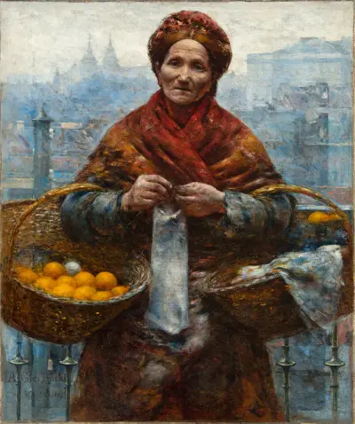 Jüdin mit Orangen von Aleksander Gierymski