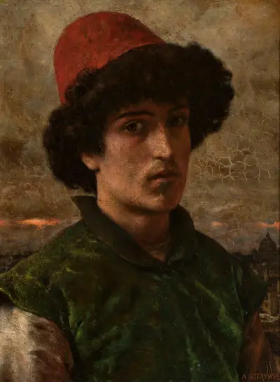 Porträt eines jungen Italieners von Aleksander Gierymski