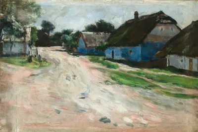 Straße bei Bronowice von Aleksander Gierymski