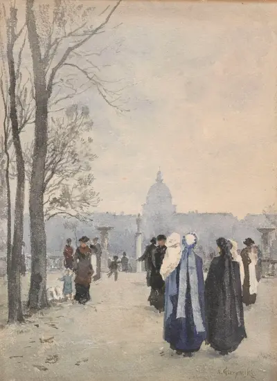 Spaziergang im Park, 1891 – Nr. 1 von Aleksander Gierymski