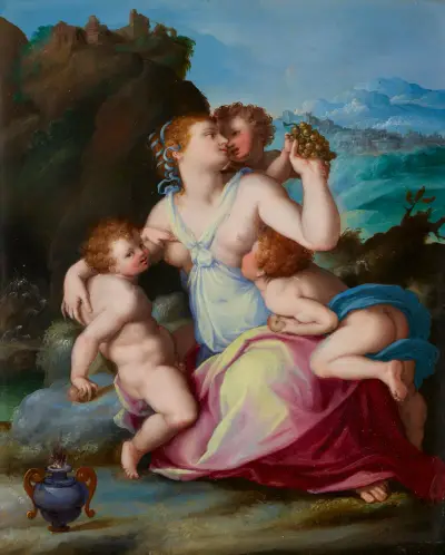 Charity av Alessandro Allori