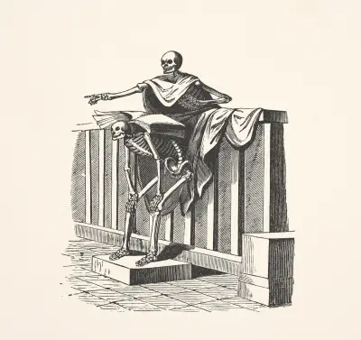 Two skeletons av Alexander Anderson