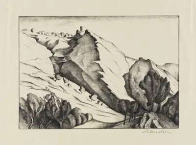 Paese latino (Olevano VI) av Alexander Kanoldt
