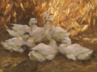 Sechs Enten im Stroh, Alexander Koester