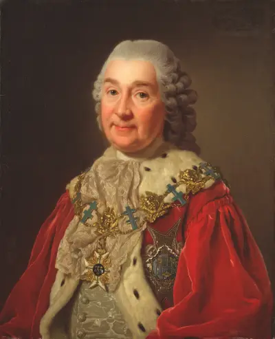 Carl Fredrik Scheffer (1715-1786), Count and Councillor of State av Alexander Roslin