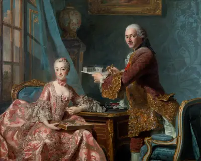 Double Portrait von Alexander Roslin